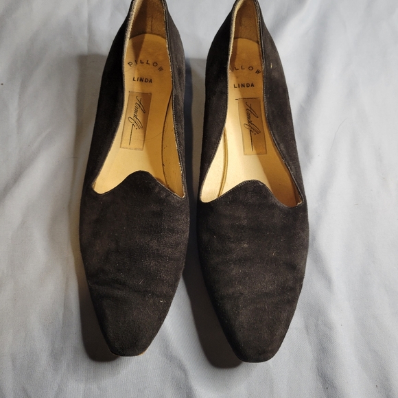 Amalfi women's black suede leather loafers - Picture 10 of 16